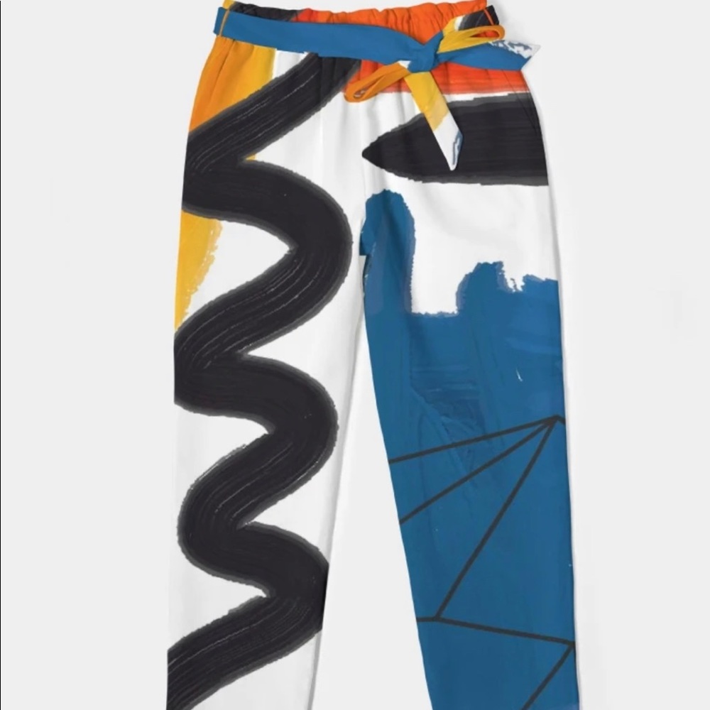 Abstract Tapered Pants XS
